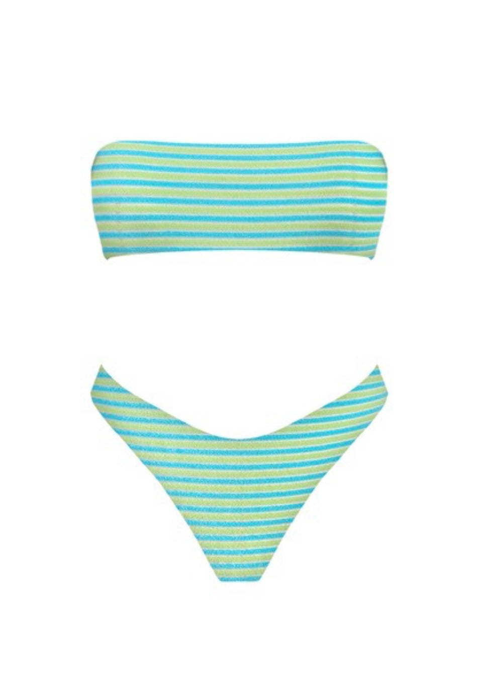 Aqua Tides Strapless Bikini image 0