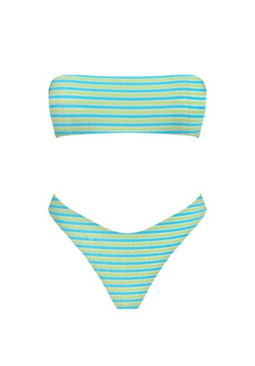 Aqua Tides Strapless Bikini image 0