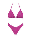 Raspberry Wave Triangle Bikini image 0