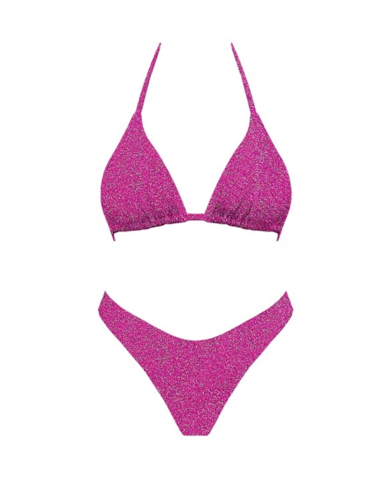 Raspberry Wave Triangle Bikini image 0
