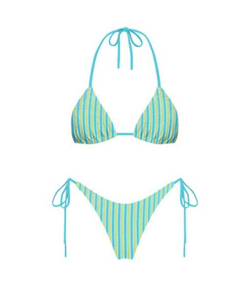 Aqua Tides Triangle Bikini image 0